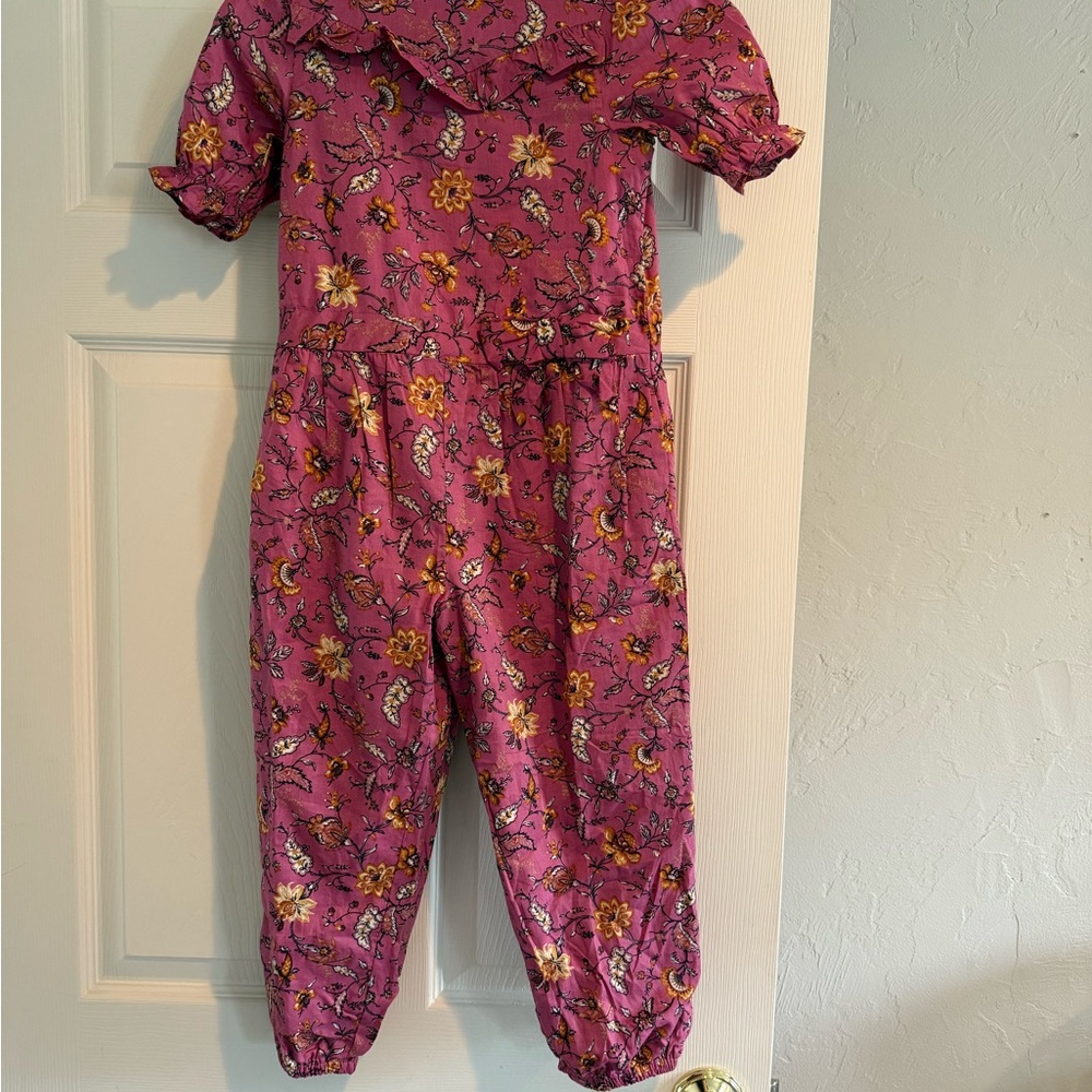 Janie and Jack Floral Pink Jumpsuit